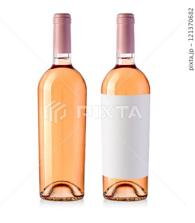 Rose wine bottle 121370682