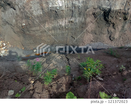 Quarry for the extraction of multi-colored clay in the Ural Mountains Quarry for the extraction of multi-colored clay in the Ural Mountains 121372023