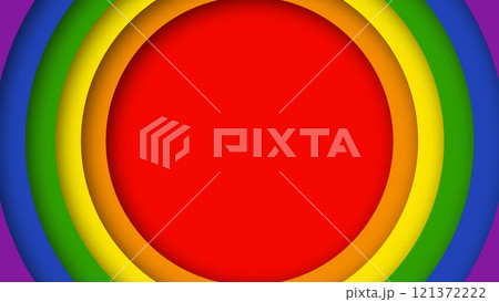 Abstract geometric red, orange, yellow, green, blue and purple circles lgbtq color background. Lgbt Pride History Month color background with copy space for text. Vector illustration Abstract geometric red, orange, yellow, green, blue and purple circles lgbtq color background. Lgbt Pride History Month color background with copy space for text. Vector illustration 121372222