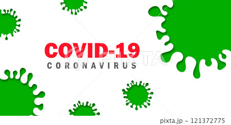 Vector of Coronavirus 2019-nCoV and Virus background with disease cells and red blood cell. GREEN COVID-19 Corona virus outbreaking and Pandemic medical health risk concept. Vector illustration Vector of Coronavirus 2019-nCoV and Virus background with disease cells and red blood cell. GREEN COVID-19 Corona virus outbreaking and Pandemic medical health risk concept. Vector illustration 121372775