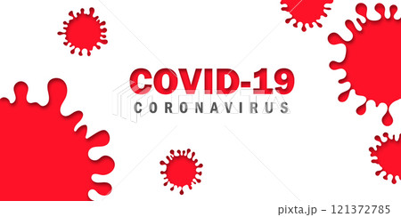 Vector of Coronavirus 2019-nCoV and Virus background with disease cells and red blood cell. RED COVID-19 Corona virus outbreaking and Pandemic medical health risk concept. Vector illustration Vector of Coronavirus 2019-nCoV and Virus background with disease cells and red blood cell. RED COVID-19 Corona virus outbreaking and Pandemic medical health risk concept. Vector illustration 121372785