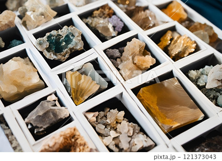 Natural rock salt crystal with unique, raw texture.AI Generated 121373043