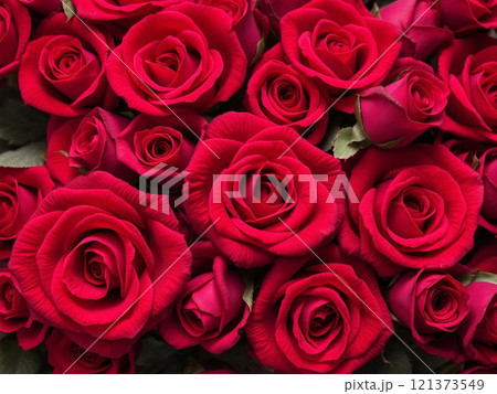 優雅 豪華な深紅のバラ テクスチャ 優雅 豪華な深紅のバラ テクスチャ 121373549