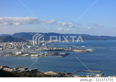 屋島から見る高松港周辺の風景（あなぶきアリーナ香川竣工直前） 121373759