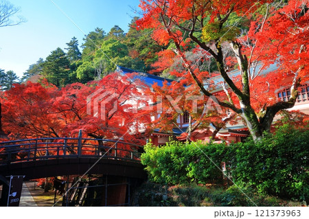 【滋賀県】晴天の永源寺の紅葉 【滋賀県】晴天の永源寺の紅葉 121373963