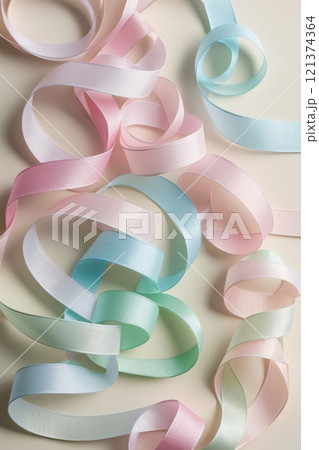 リボンの背景画像01 121374364