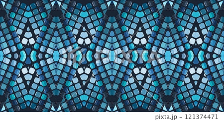 Abstract Kaleidoscope Geometry Psychedelic Art Fabric textile Pattern Background Wallpaper 121374471
