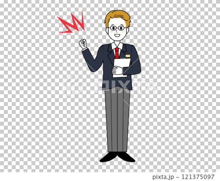 business man, vector, vectors 121375097