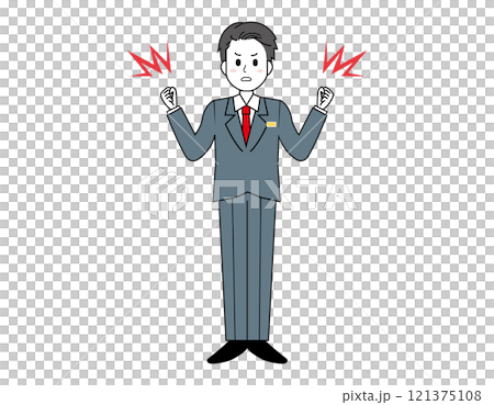 接客をする男性販売員のイラスト 男性のビジネスマンの全身イラスト 接客をする男性販売員のイラスト 男性のビジネスマンの全身イラスト 121375108