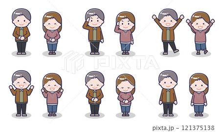 私服の中年男女 01 121375138