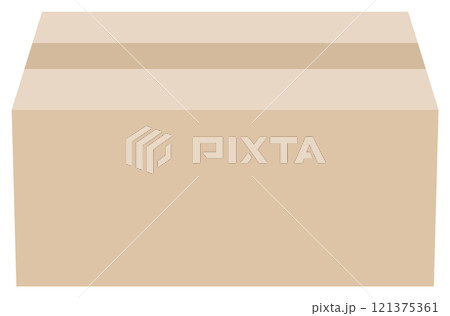 ダンボール箱のイラスト素材02 121375361