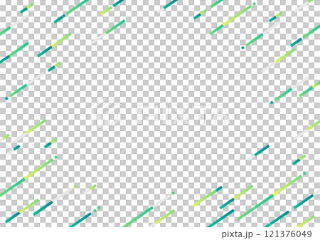斜めの幾何学の背景パターン　グリーン 121376049