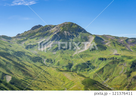 雷鳥沢登山道から見る浄土山と龍王岳　北アルプス劔岳登山 121376411