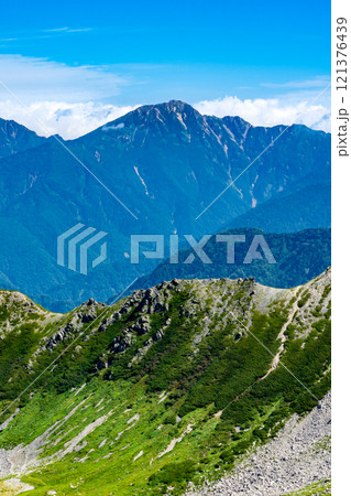 剱御前山から見る五竜岳 北アルプス劔岳登山 剱御前山から見る五竜岳 北アルプス劔岳登山 121376439