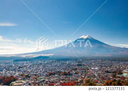 Aerial view of mt.Fuji, Fujiyoshida, Japan Aerial view of mt.Fuji, Fujiyoshida, Japan 121377131