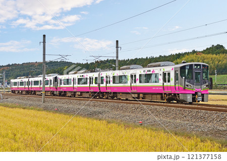 ハピラインふくい鉄道　牛ノ谷－大聖寺　ハピラインふくい鉄道　521系　HP14編成 121377158