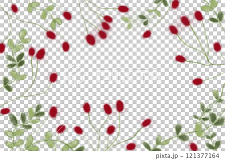 吾亦紅（ワレモコウ）の花のカード 121377164