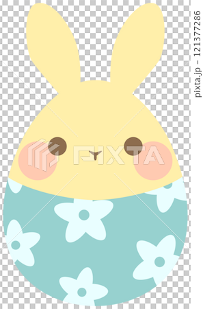 Easter bunny Easter egg beige vector material Easter bunny Easter egg beige vector material 121377286