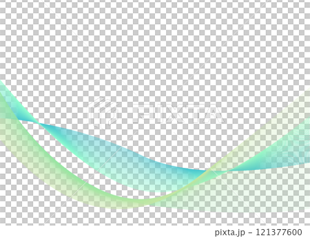 緑のウェーブ背景02 121377600