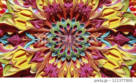 Vivid Swirls of Radiance%3A A Burst of Colorful Energy 121377800