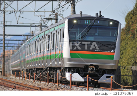 高崎線 本庄-岡部 JR東日本 E233系3000番台 L07編成(高崎) 高崎線 本庄-岡部 JR東日本 E233系3000番台 L07編成(高崎) 121379367