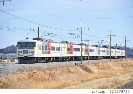 上越線　八木原－渋川　JR東日本　185系　OM02編成（大宮）　回送 121379726