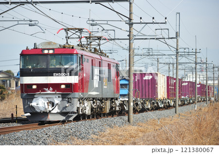 東北本線　栗橋ー東鷲宮　JR貨物　EH500-1（仙台） 121380067