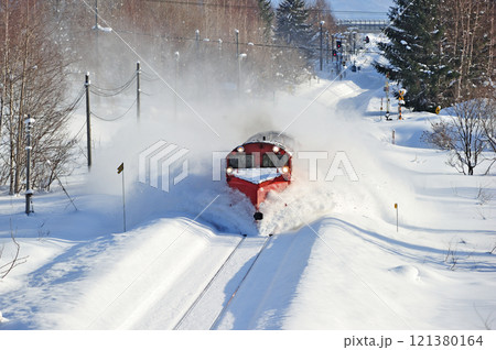 宗谷本線 蘭留ー塩狩 JR北海道 DE15-2515(旭川) ラッセル 常時排雪列車 常排 宗谷本線 蘭留ー塩狩 JR北海道 DE15-2515(旭川) ラッセル 常時排雪列車 常排 121380164