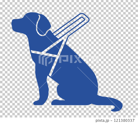 盲導犬のアイコン 121380337