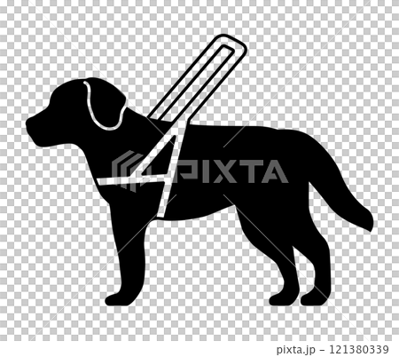 盲導犬のアイコン 121380339