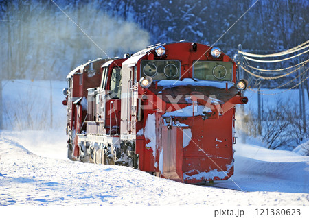 石北本線　伊香牛－愛別　JR北海道　DE15-1543（旭川）　常時排雪列車　ラッセル　常排 121380623