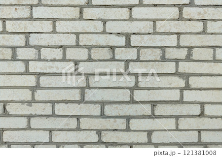 White brick wall. 121381008