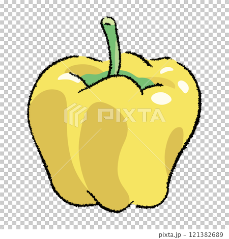 手繪辣椒粉（黃色）插畫2 121382689