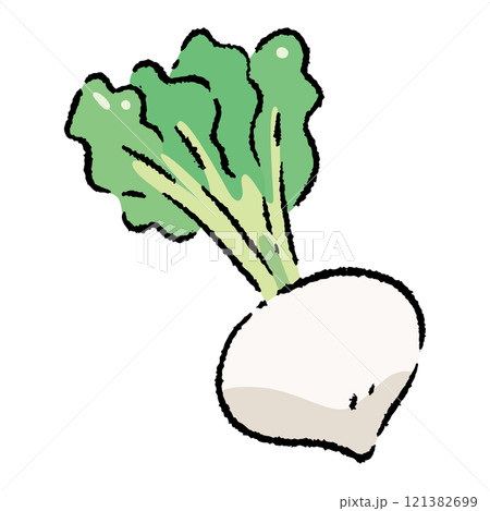 手描きのカブのイラスト2 121382699