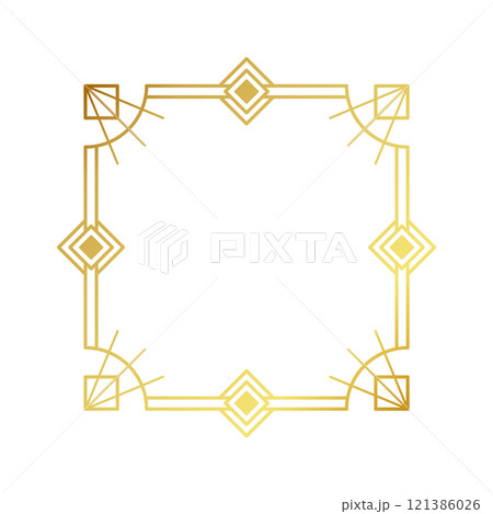 Golden sacral geometry golden frame 121386026