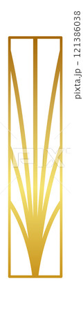 Golden decorative element artistic design Golden decorative element artistic design 121386038