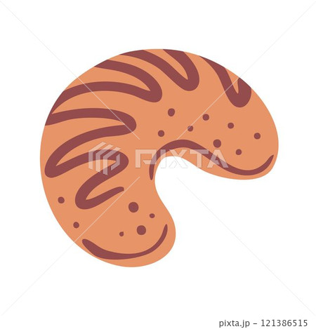 Bakery product on white background Bakery product on white background 121386515