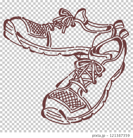 Sneaker illustration 121387359