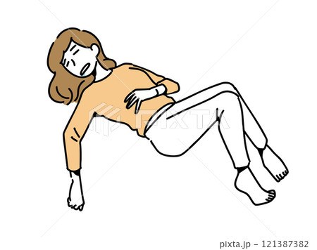 やる気のない女性 121387382