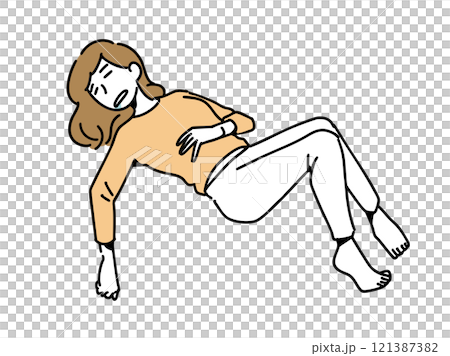 やる気のない女性 121387382