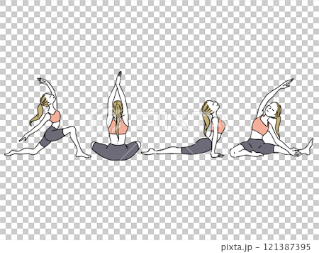 瑜伽姿勢 121387395