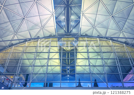 Modern design office interior building with window glasses 121388275