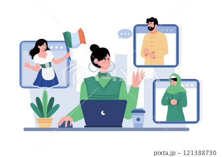 Localization specialist providing customer support in different languages and cultures. 121388730