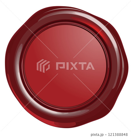 赤いシールスタンプエンブレム ベクターイラストレーション 赤いシールスタンプエンブレム ベクターイラストレーション 121388848