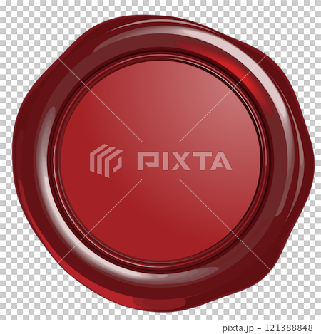 赤いシールスタンプエンブレム ベクターイラストレーション 赤いシールスタンプエンブレム ベクターイラストレーション 121388848