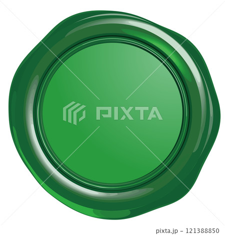 緑のシールスタンプエンブレム　ベクターイラストレーション 121388850