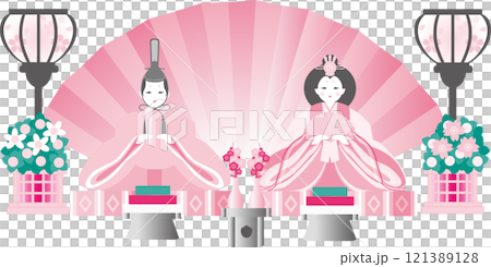 Doll's Festival, Dolls, Peach Festival, Spring, Hand-drawn, Decoration, Illustration 121389128