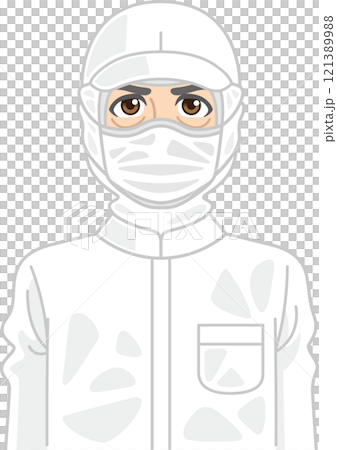 Male worker in clean room (middle-aged) 121389988