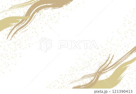 金粉和風背景ベクターイラスト素材 筆 毛筆 墨 書道 筆書き 筆描き 金箔 ゴールド シンプル 正月 金粉和風背景ベクターイラスト素材 筆 毛筆 墨 書道 筆書き 筆描き 金箔 ゴールド シンプル 正月 121390413