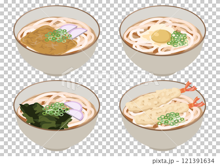 温かいうどんセット 121391634